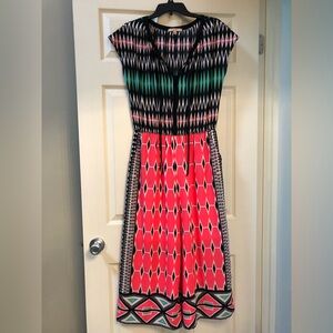 GIBSON LATIMER |Cropped Romper Geometric Pattern | Medium